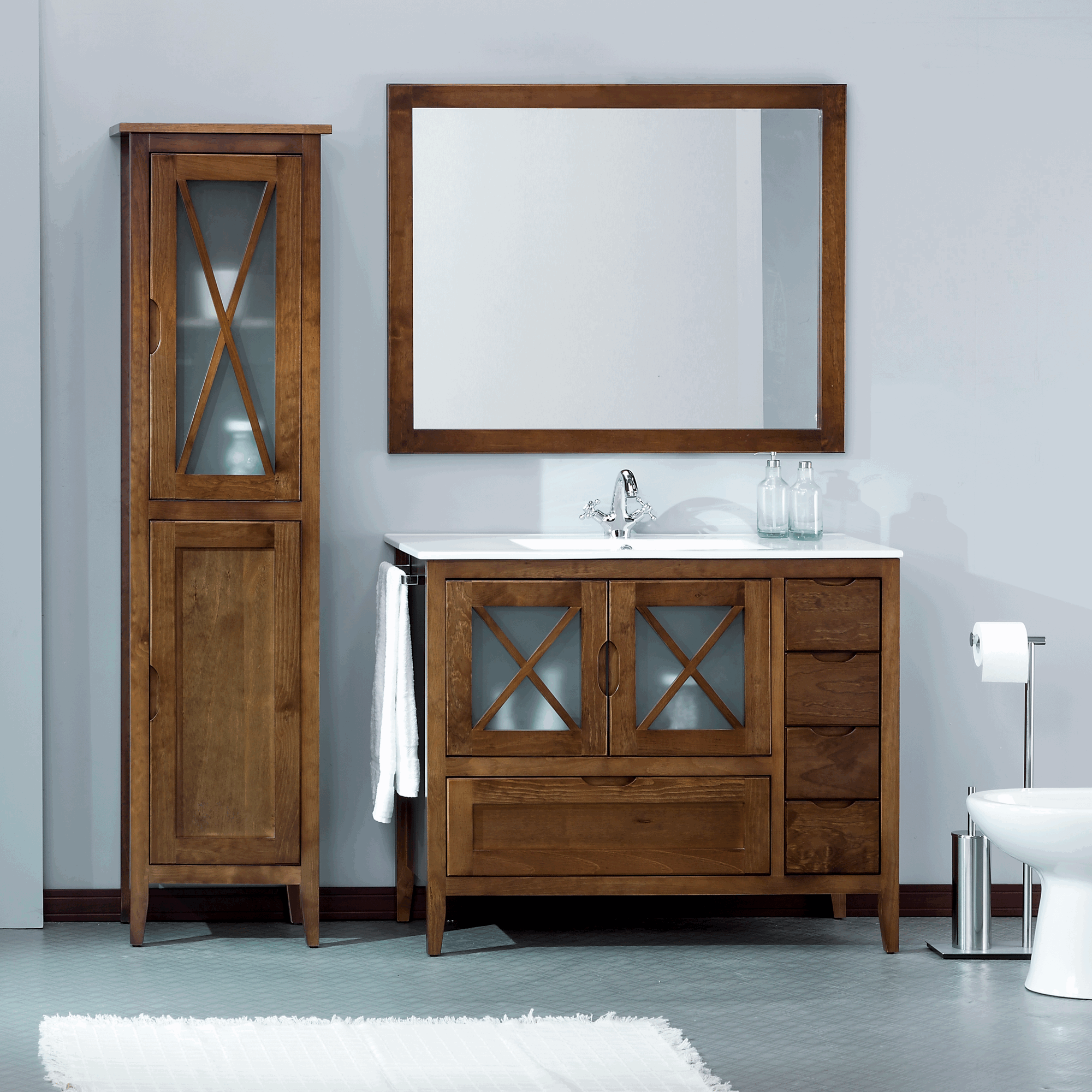 Avila-100-Nogal-I.gif Mueble de Baño Rústico Ariza 100 cm - Imagen 1
