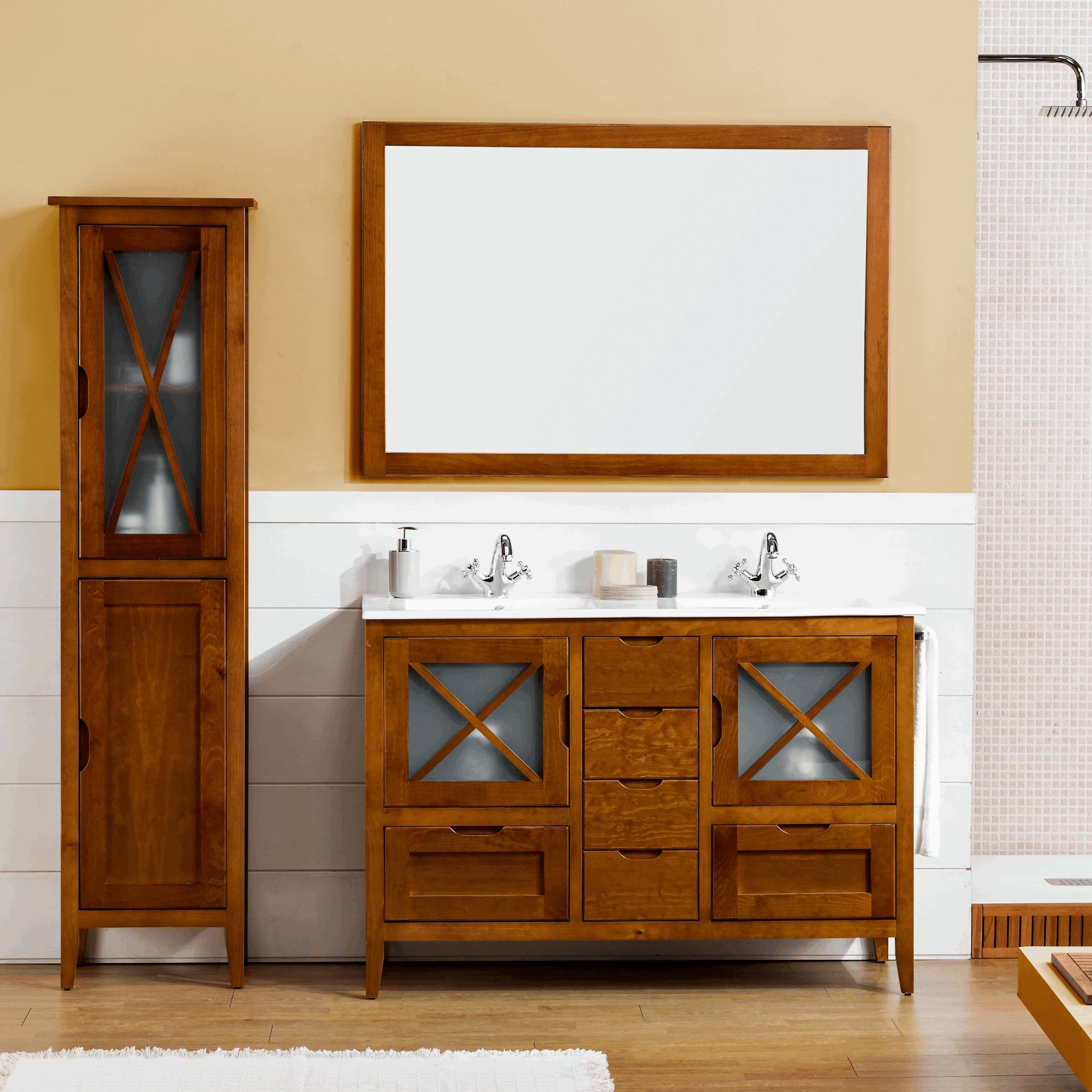 Avila-120-Con-Cajones-Teka-I.gif Mueble de Baño Rústico Ariza 120 cm - Imagen 1