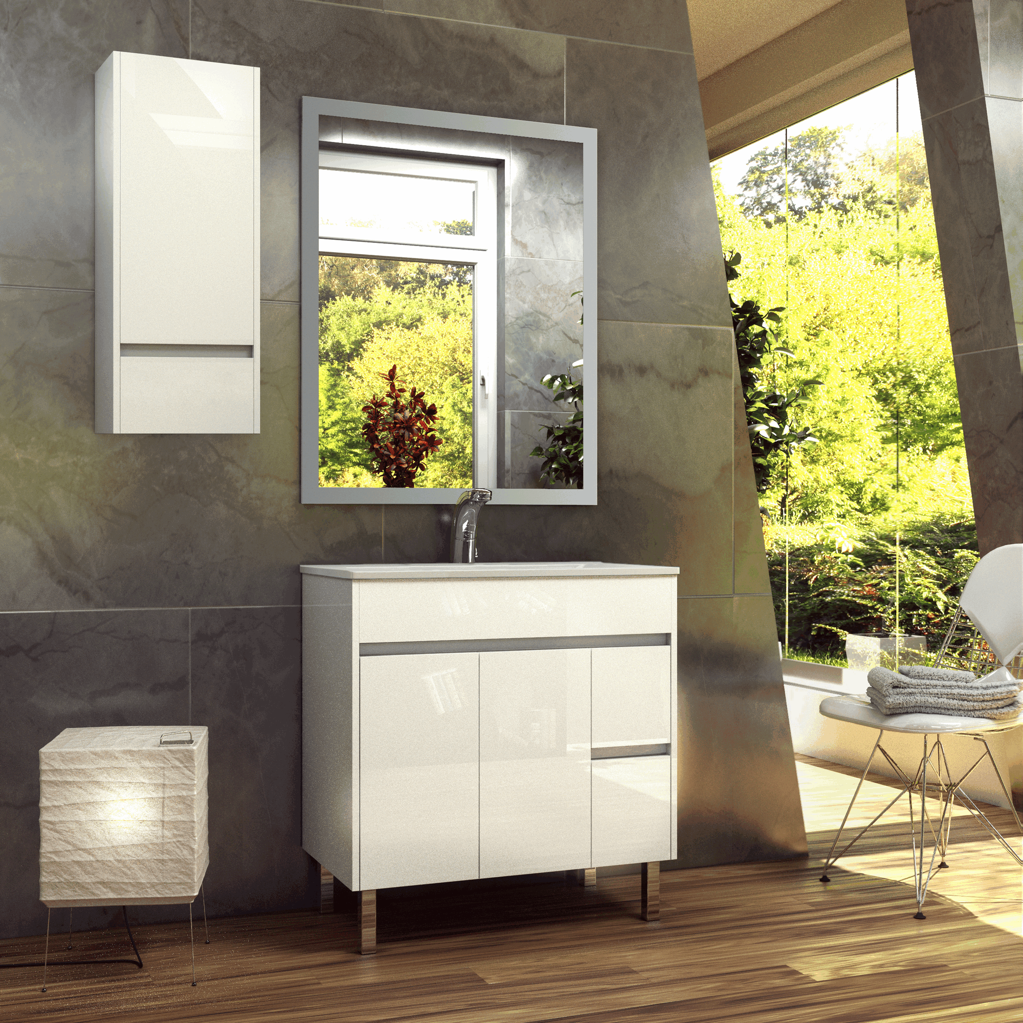Egeo-80-Blanco-I.gif Mueble de Baño Ebro - Imagen 1