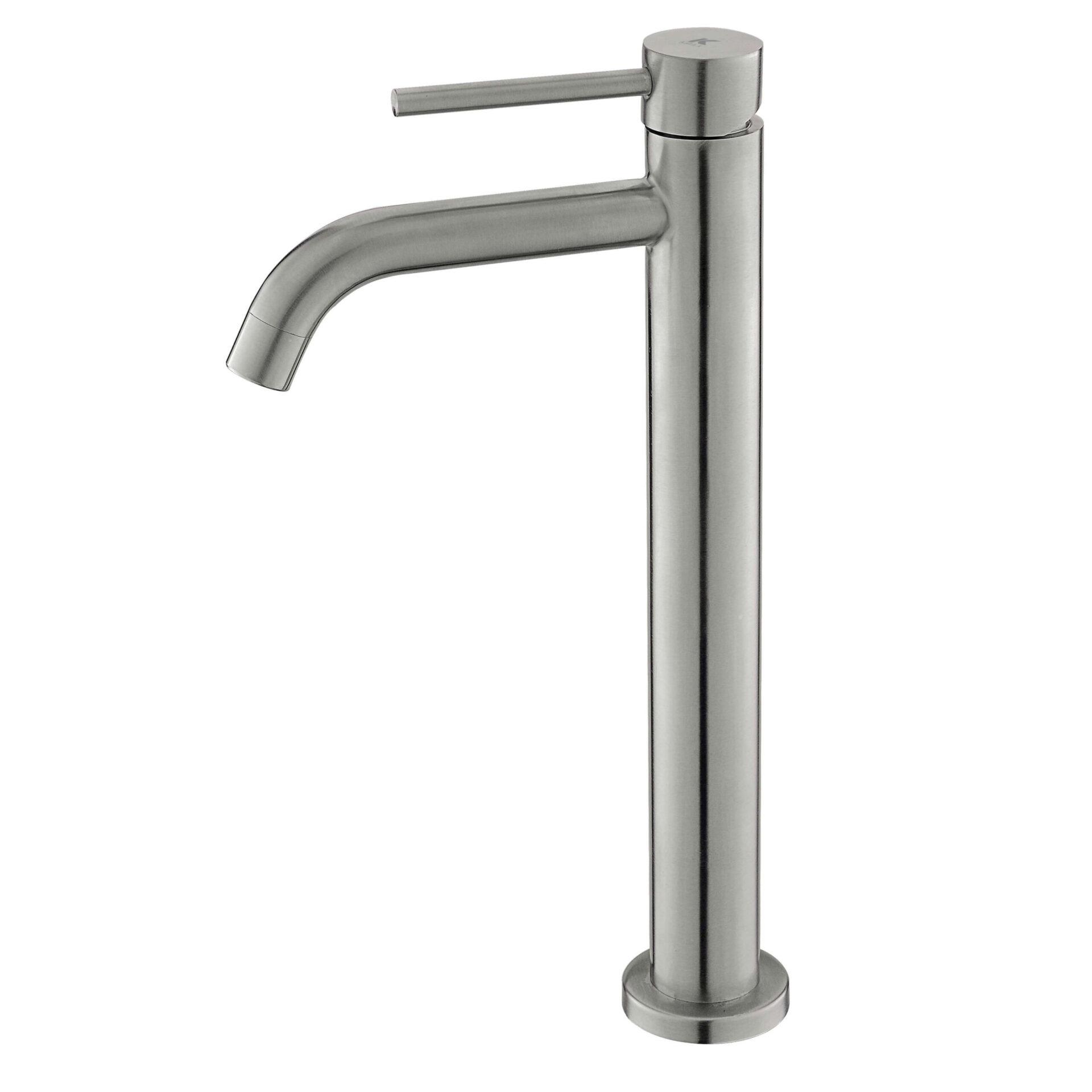 Lavabo-Cano-ALto-Plenum-Cromo-I-scaled-1.jpg Grifo Lavabo Plenum Caño Alto Cromo Cepillado - Imagen 1