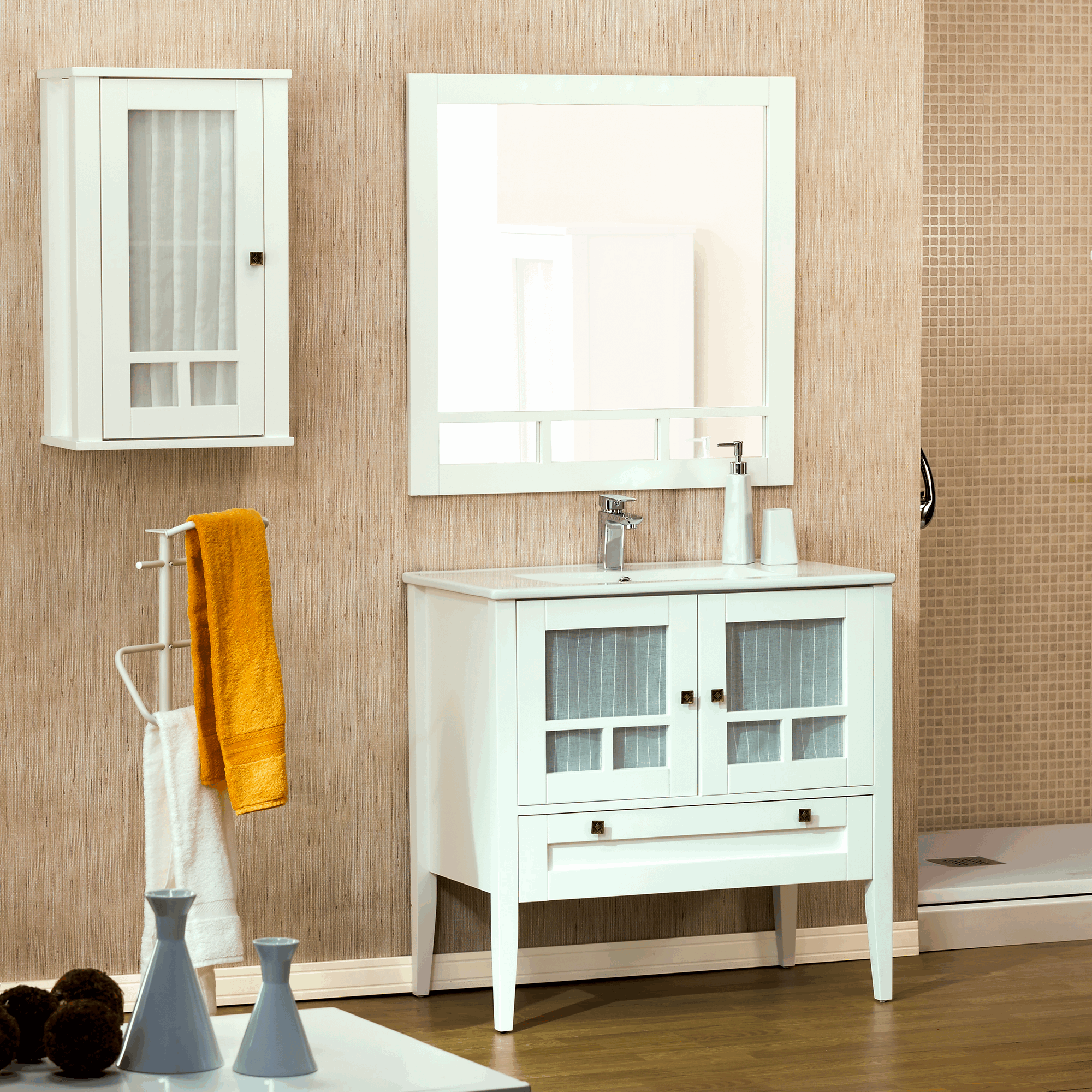 Milos-80-Blanco-I.gif Mueble de Baño Rústico Mieres - Imagen 1